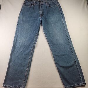 Levis 550 Jeans Mens Size 38 x 34 Straight Relaxed Fit Blue Denim Medium Wash